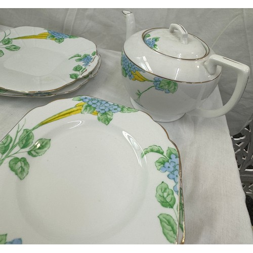 188 - Melba bone china part tea service to include cups, saucers, tea pot etc