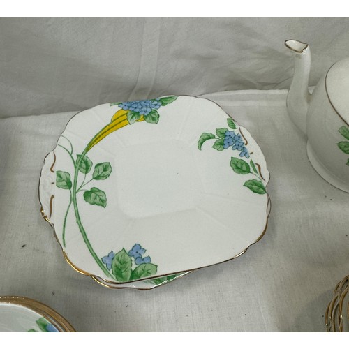 188 - Melba bone china part tea service to include cups, saucers, tea pot etc