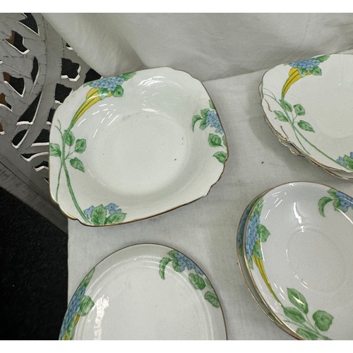 188 - Melba bone china part tea service to include cups, saucers, tea pot etc