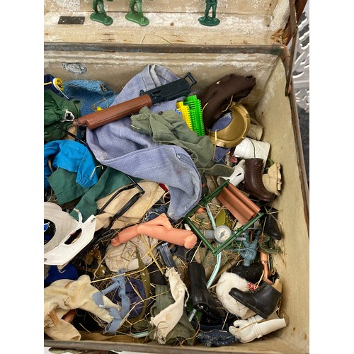 50 - Large selection of 1960s action man figures, mostly parts