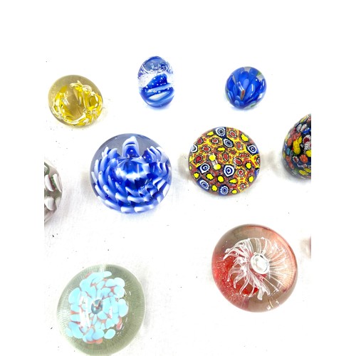 54 - Selection of vintage glass paperweights