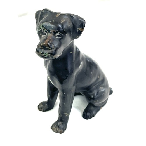 426 - Pair of cold painted bronze dog figures height approximately 7 inches