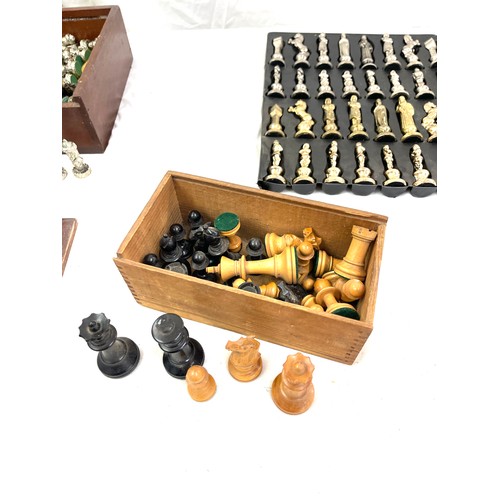 248 - 3 Sets of complete chess sets includes wooden and metal