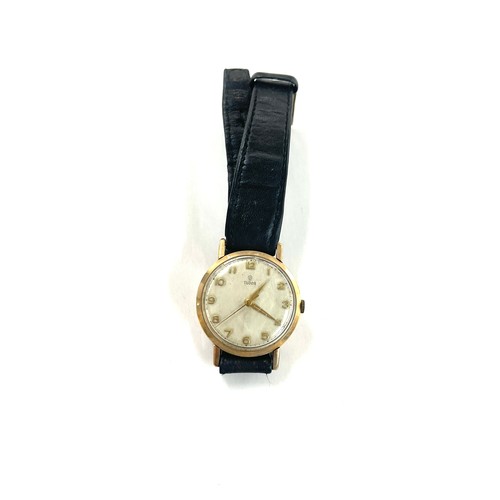 505 - Gents 1962 presentation 9ct gold Tudor rolex wristwatch