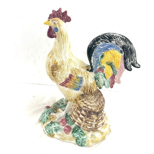 302 - Vintage pottery chicken, made in Portugal height approximately 18 inches