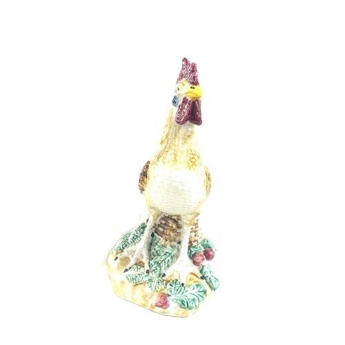 302 - Vintage pottery chicken, made in Portugal height approximately 18 inches