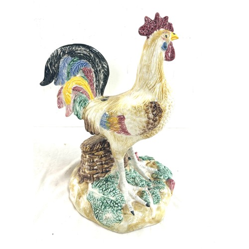 302 - Vintage pottery chicken, made in Portugal height approximately 18 inches