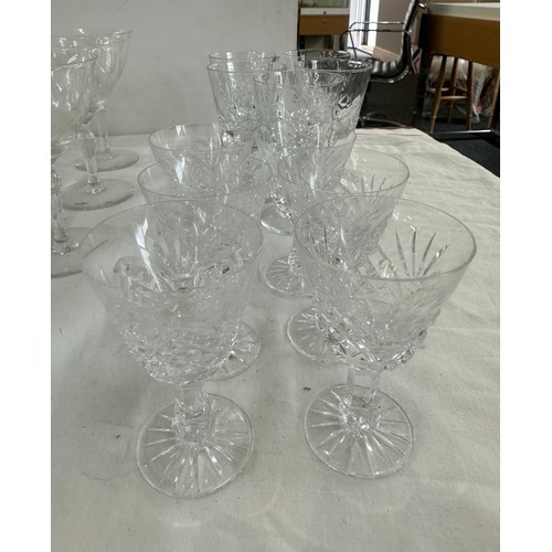 229 - Selection of glassware to include decanters, sherry glasses etc