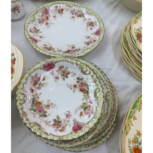 138 - Large selection of part dinner services to include Woods Ivory ware and others