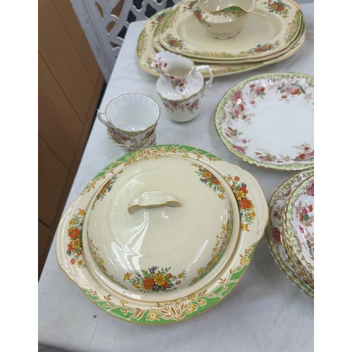 138 - Large selection of part dinner services to include Woods Ivory ware and others