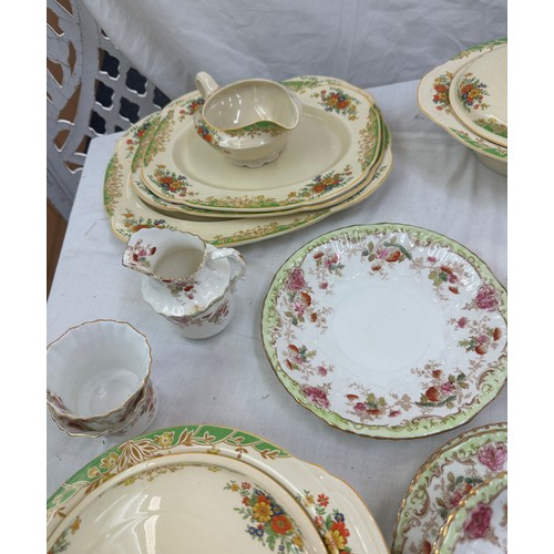 138 - Large selection of part dinner services to include Woods Ivory ware and others