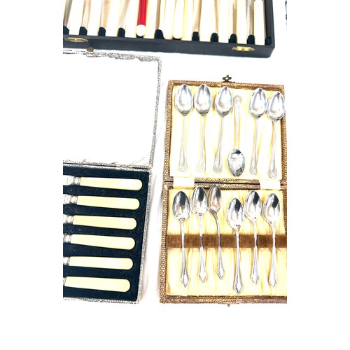 623 - Selection of cased vintage EPNS cutlery