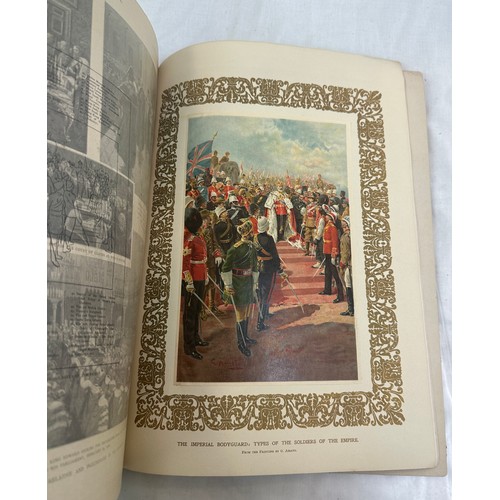 200 - Coronation Edward V11 illustrated June 26th 1902 together with Queen Alexandra leather bound service... 