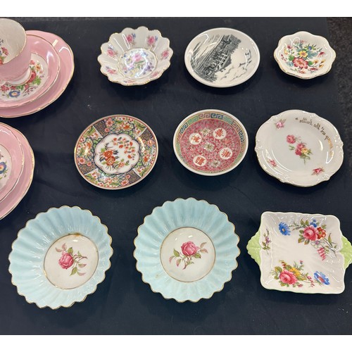 231 - Selection of miscellaneous includes adderley part tea set, trinkets etc