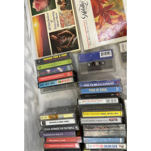 67 - Large selection of vintage cassettes to include various from the 60's, 70's and 80's, blues brothers... 