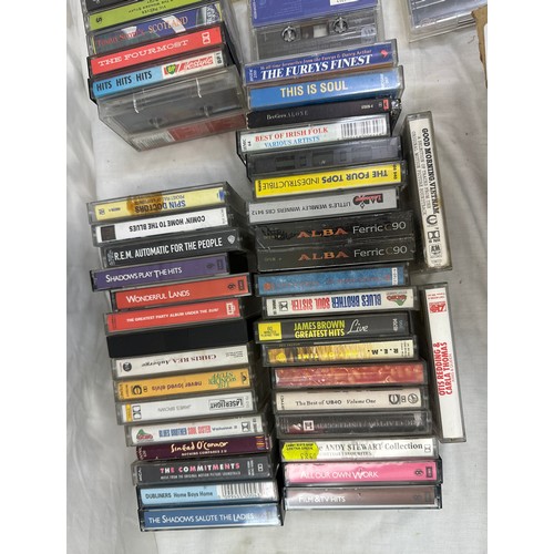 67 - Large selection of vintage cassettes to include various from the 60's, 70's and 80's, blues brothers... 