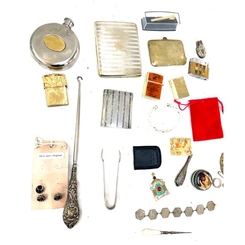 487 - Selection of vintage collectable items to include continental silver, trinkets etc