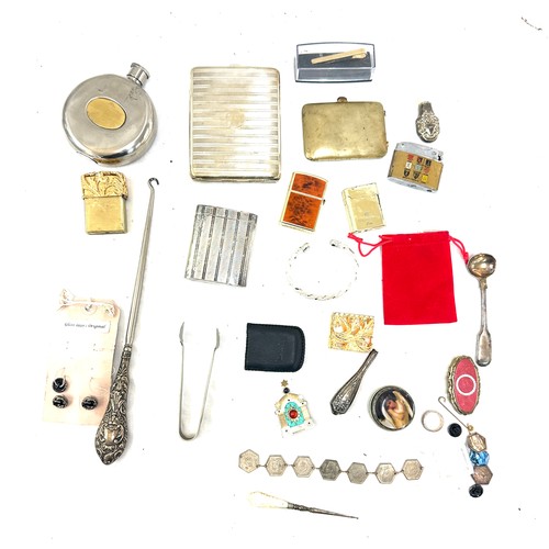 487 - Selection of vintage collectable items to include continental silver, trinkets etc