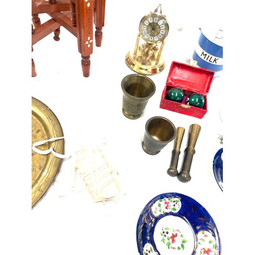 205 - Selection of miscellaneous to include pottery, oriental,  brass etc