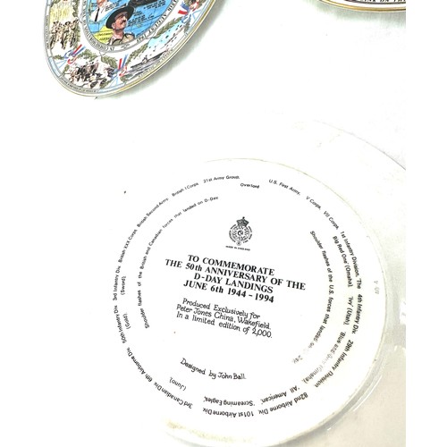 36 - Three Royal Worcester collectable plates to include To Commemorate the 50th anniversary of the d-day... 