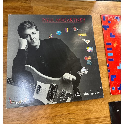 86 - Three Paul Mcartney Lps and one Wings ' Band on the Run' vinyl