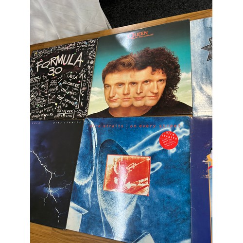 47 - Selection of vinyl lps including Queen, Bon Jovi, Dire straits etc