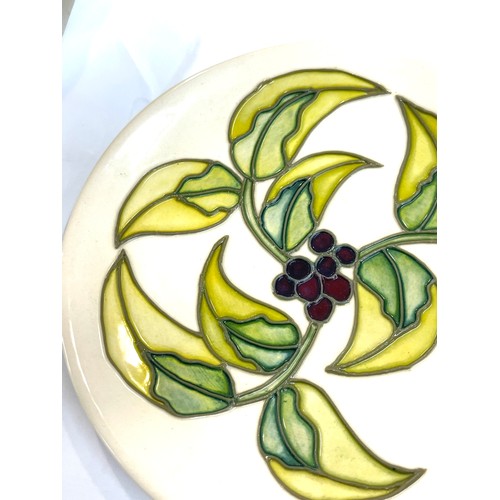 567 - Small moorcroft side plate 6.5 inches diameter