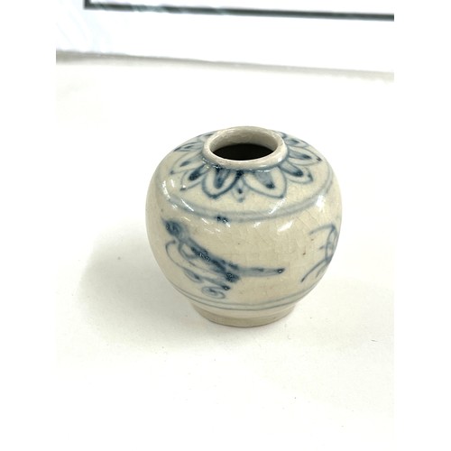 417 - Hoi An shipwreck glazed decorated pottery jar dated 1450-1480 with coa