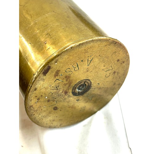 65 - 3 Trench art bullet shells marked 1817, dec 75, RG 04