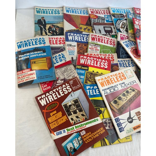 239 - Large selection of Practical wireless magazines