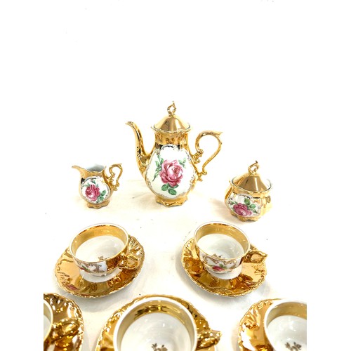 26 - Vintage gold gilt tea service