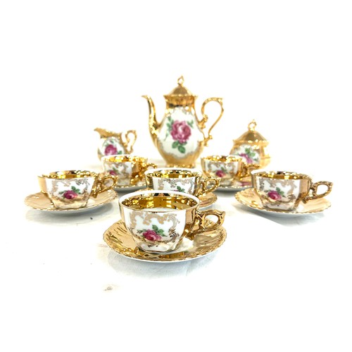 26 - Vintage gold gilt tea service