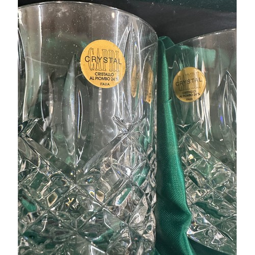 291 - Boxed of 6 Royal Crystal Whisky glasses