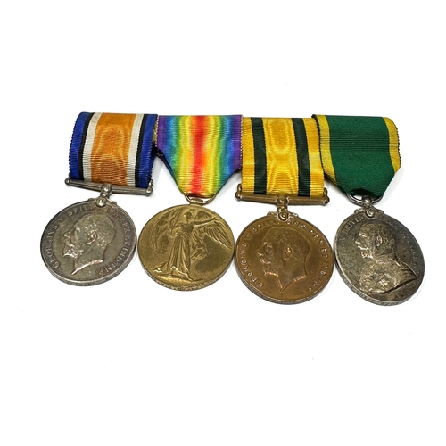 401 - ww1 territorial medal group to 3638 sjt f.e brake r.a terr named 29 sjt f.e brake 3/wessex bde.r.f.a