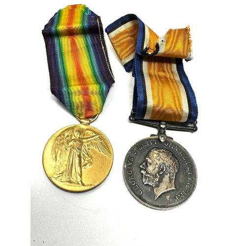 395 - ww1 medal pair to 54929 pte s.j clarke welsh reg