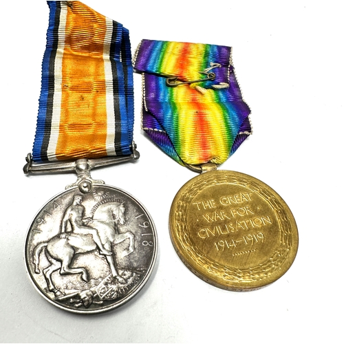 392 - ww1 medal pair to 72018 pte a.e doble r.welsh fus