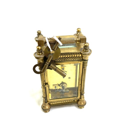 502 - French brass cased carriage clock