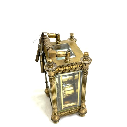 502 - French brass cased carriage clock