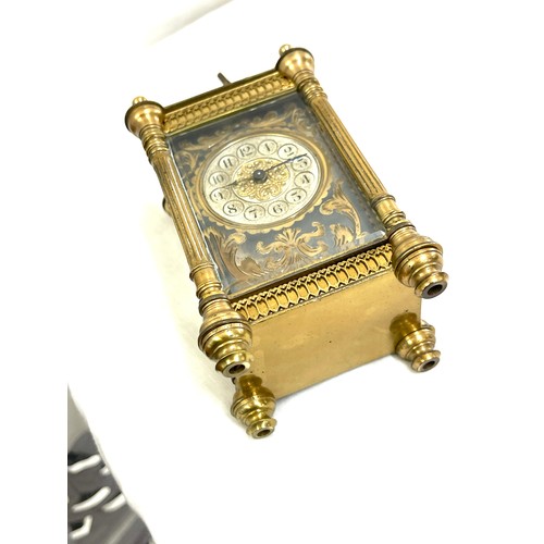 502 - French brass cased carriage clock