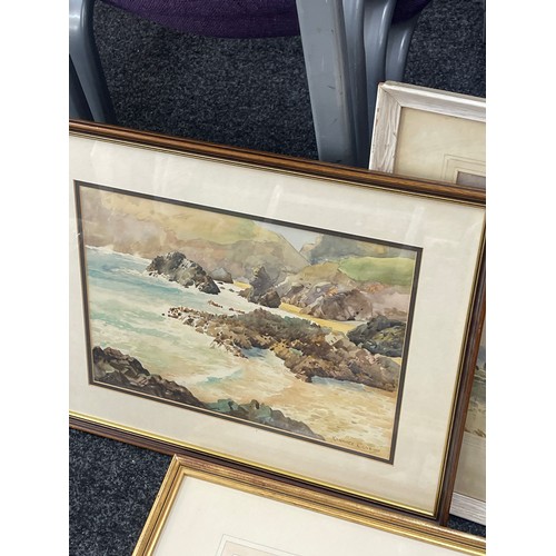 127 - 3 Signed framed paintings, largest measures approximately 20 inches tall 23 inches wide