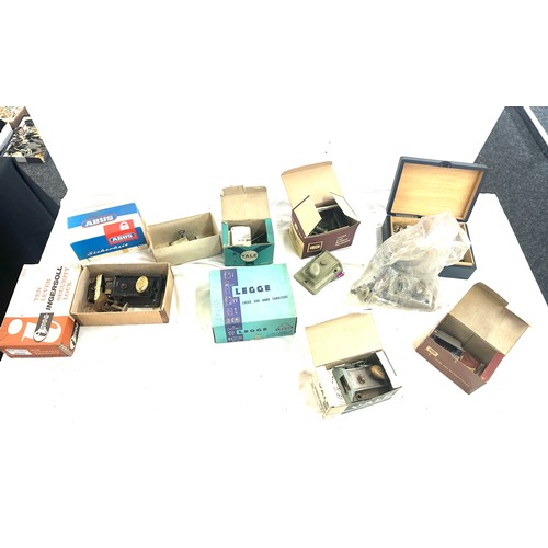 343 - Large selection of vintage boxed locks etc