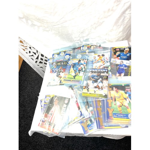 215 - Large selection of Leicester City Football programs vintage and later