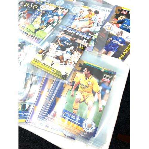 215 - Large selection of Leicester City Football programs vintage and later