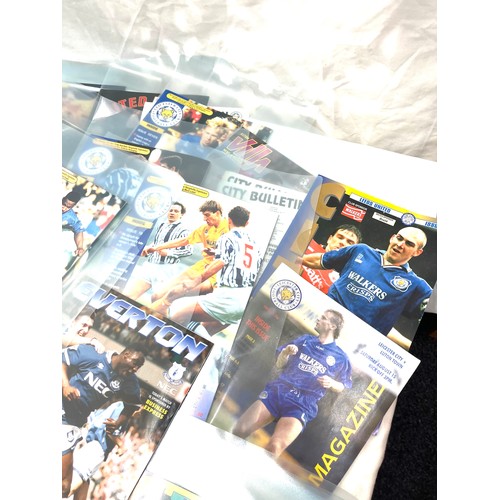 215 - Large selection of Leicester City Football programs vintage and later