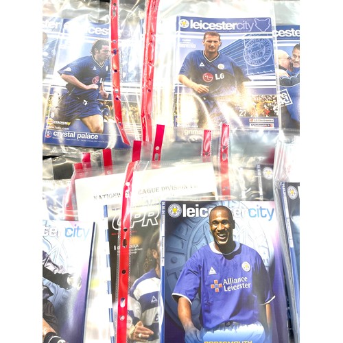 331 - Large selection of Leicester City Football programs vintage and later