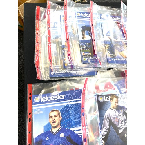 331 - Large selection of Leicester City Football programs vintage and later