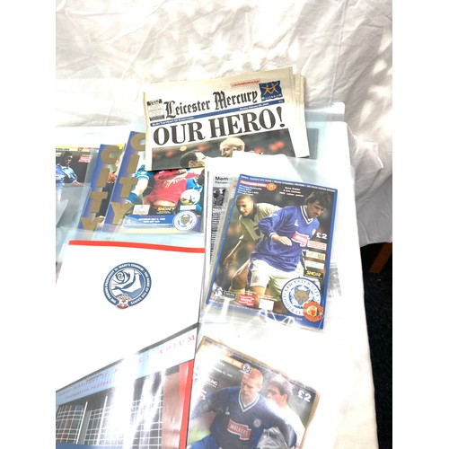 352 - Large selection of Leicester City Football programs vintage and later