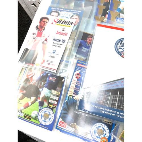 352 - Large selection of Leicester City Football programs vintage and later