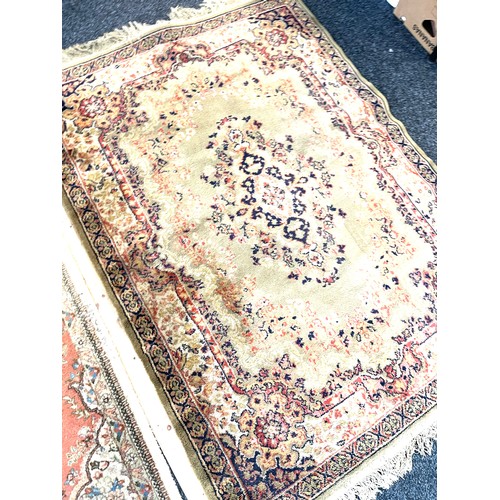 404 - 2 Lounge rugs includes persian rug largest measures 64 inches long 47 inches wide