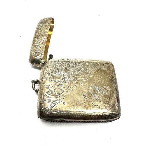 39 - large antique silver vesta case